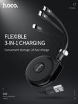 Picture of MCDODO 3A Type-C to Type-C Fast Charging PD Cable 1.5m with LED Light - Black