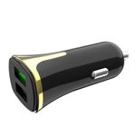 Dual USB Car Charger with 8 Pin Charging Cable