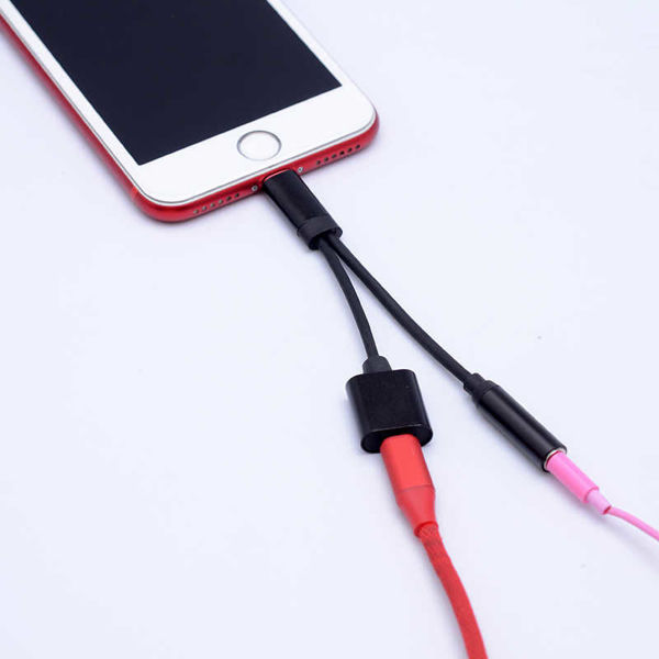 Go Des GD-UC08 2 in 1 Lightning Headphone And Charging Converter Connector